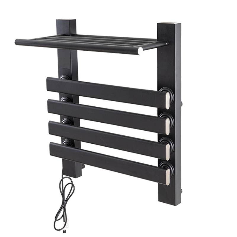 Wall mounted energy saving electric towel warmer with build-in timer for bathroom